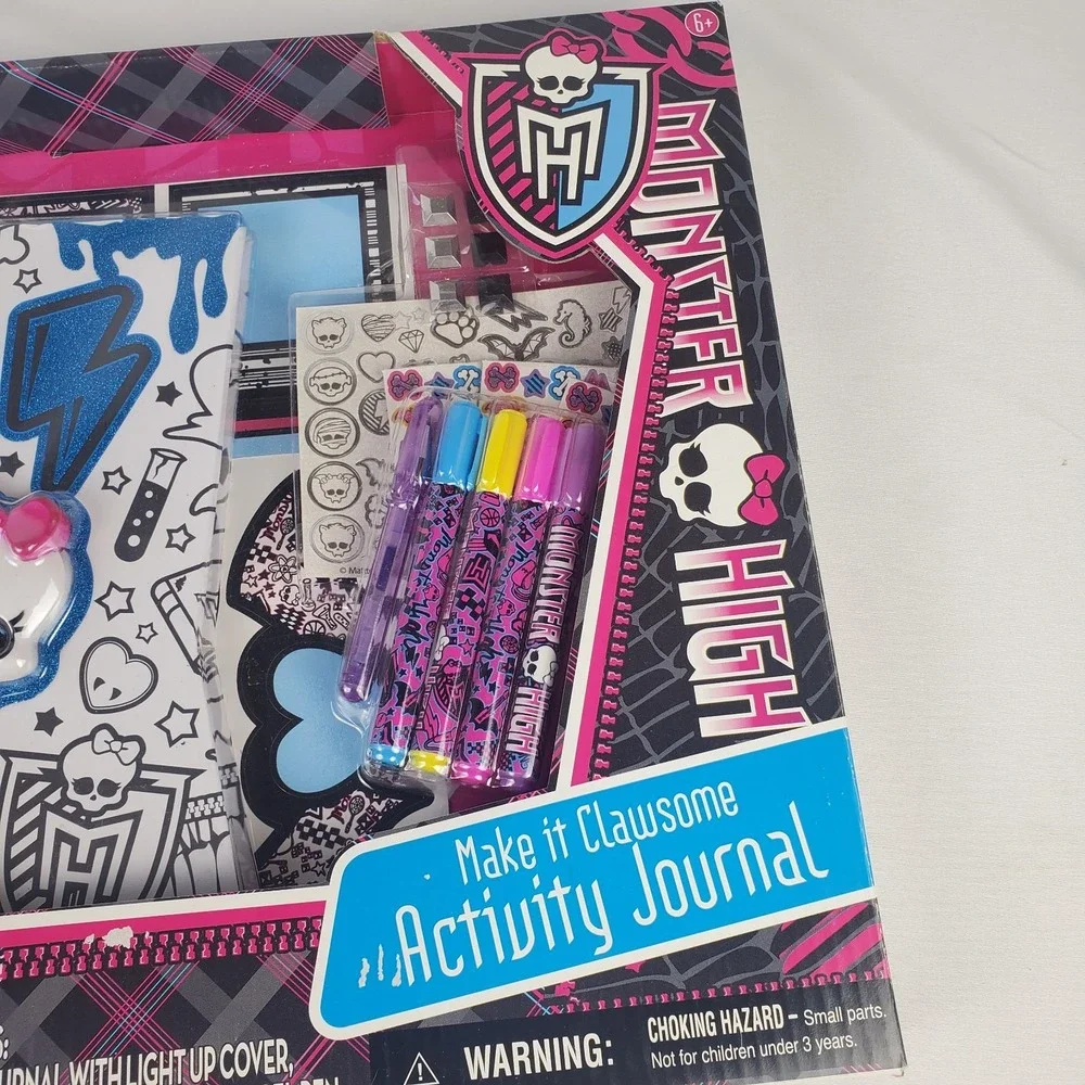 Monster High Make It Clawsome Activity Journal Set w/ Stickers, Markers, Pens